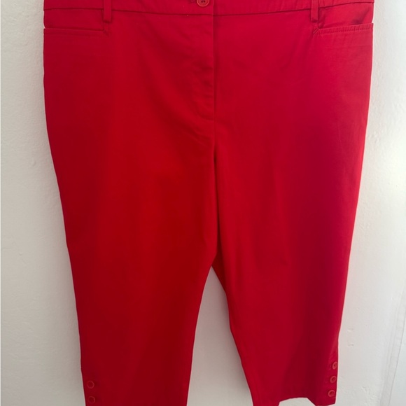Talbots Pants - Talbots Red and White Garment Women’s Size 16p